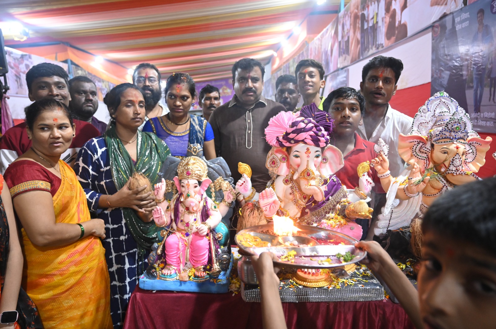 संदीप वाघेरे यांच्या पुढाकाराने आयोजित गणेश मूर्ती विसर्जन व संकलन केंद्रास उत्स्फूर्त प्रतिसाद; ४००० हून अधिक मुर्तींचे भक्तिभावात विसर्जन!