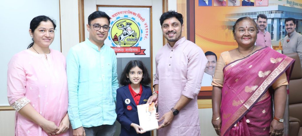 विश्वविजेतेपदाचे ध्येय घेऊन युवा बुद्धिबळपटू अन्वीची दमदार वाटचाल; महापौर रवि लांडगे यांच्या कडून सन्मान व शुभेच्छा! 