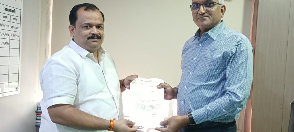 प्रभाग क्रमांक २२ विजयनगर काळेवाडी मधील पाणीपुरवठा आठ दिवसांत सुरळीत करा, अन्यथा महापालिकेवर हंडा मोर्चा; नगरसेवक संतोष कोकणे आक्रमक!