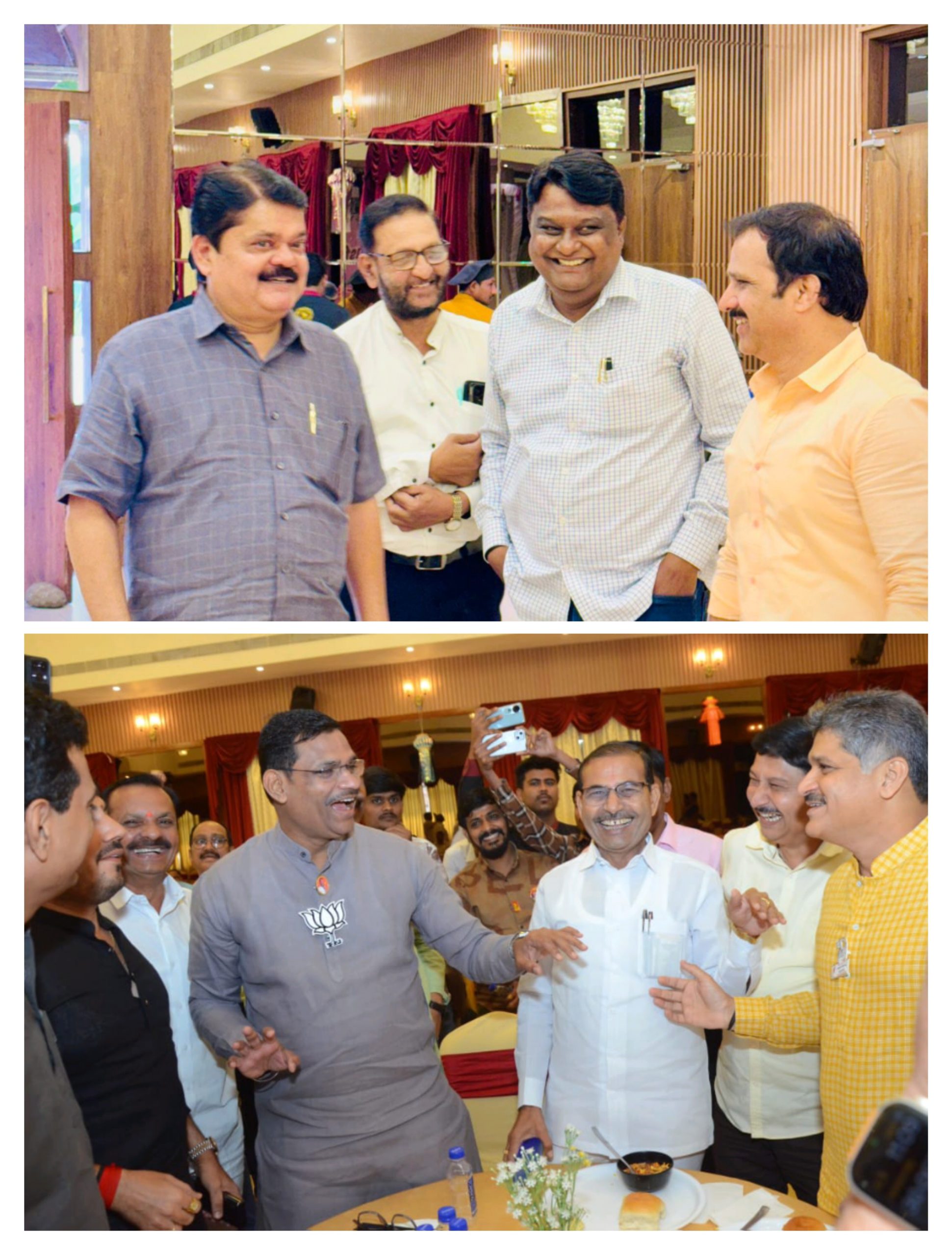 निवडणुकीच्या धामधुमीत ही सर्वपक्षीय नेत्यांचा एकत्रित दिवाळी फराळ; दिशा सोशल फाऊंडेशनचा उपक्रम..